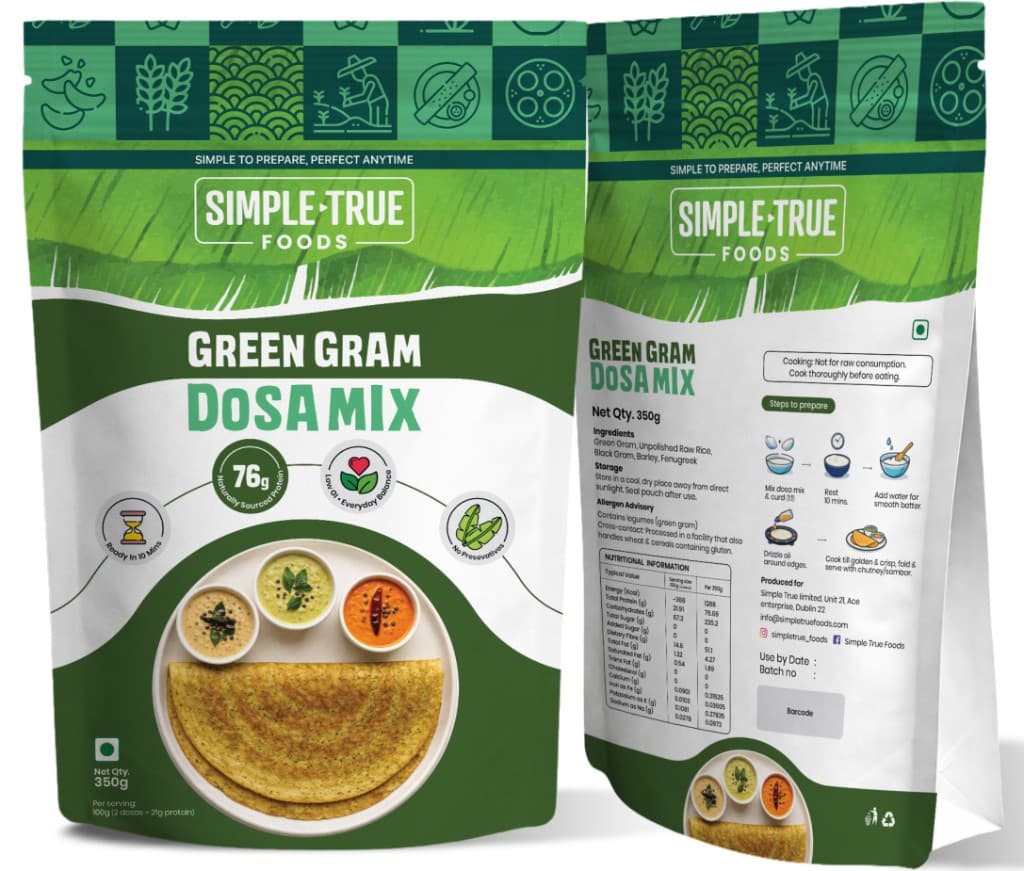 Whole Green Mung Dosa Mix