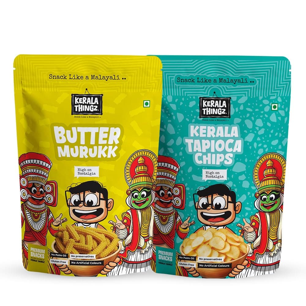 Butter Murukku (150g) + Tapioca Chips (80g) | Combo 230g