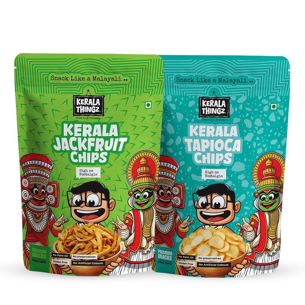Jackfruit Chips (150g) + Tapioca Chips (80g) | Combo 230g