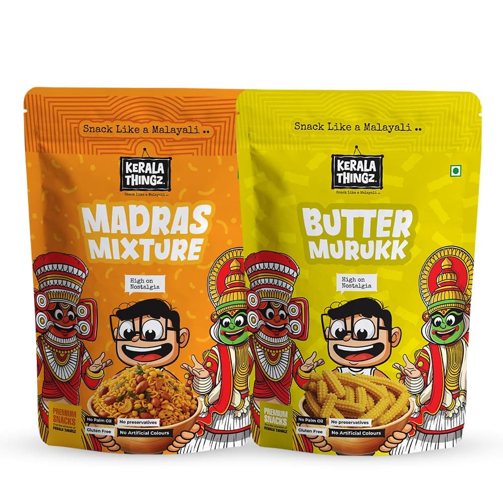 Madras Mixture (150g) + Butter Murukku (150g) | Combo 300g